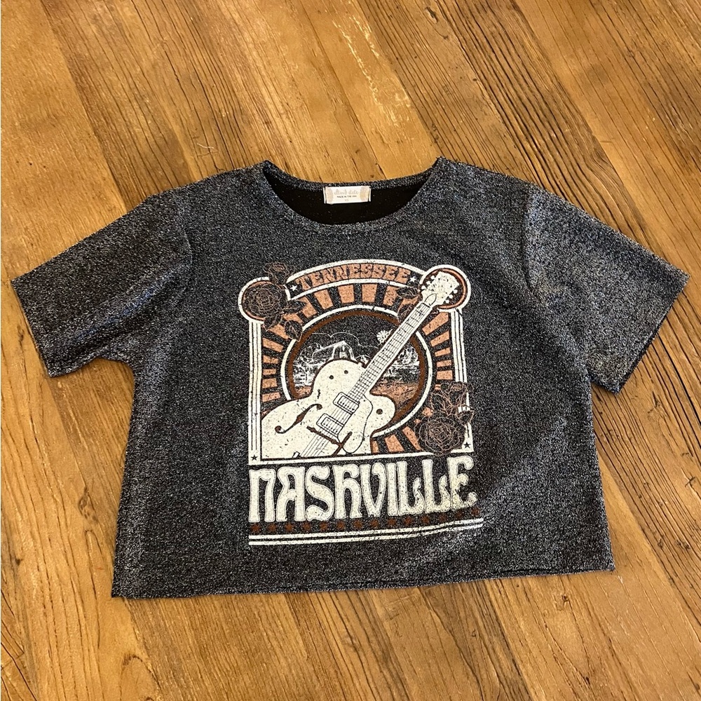 XS Altar’d State Glittery Nashville Shirt